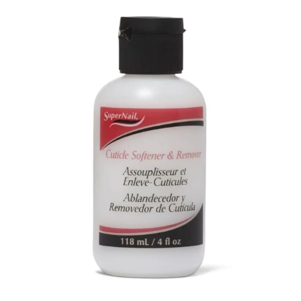 SuperNail Cuticle Softener and Remover - 4oz Gentle Water-Based Liquid Cleanser, Effective Cuticle Care Treatment for Healthy Nails, Nail Care Product, Nail Products