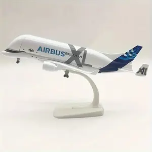 1 Piece 7.87 Inch Beluga Airbus X Aircraft with Detachable Landing Gear, and Alloy Steel and Plastic Model for Home and Office Decor, Perfect Birthday and Holiday Gift