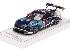 TSM Model TSM430789 Ford Mustang GT3 #65 Joey Hand Dirk Müller Frédéric Vervisch 24 Hours of Daytona 2024 Collectible Racing Car in Display Case