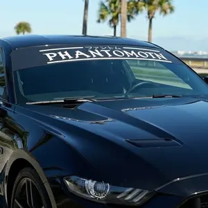 Phantom Style Customizable Text Decal for Car Windshield - High-Quality Vinyl Sticker for Personalized Vehicle Decoration