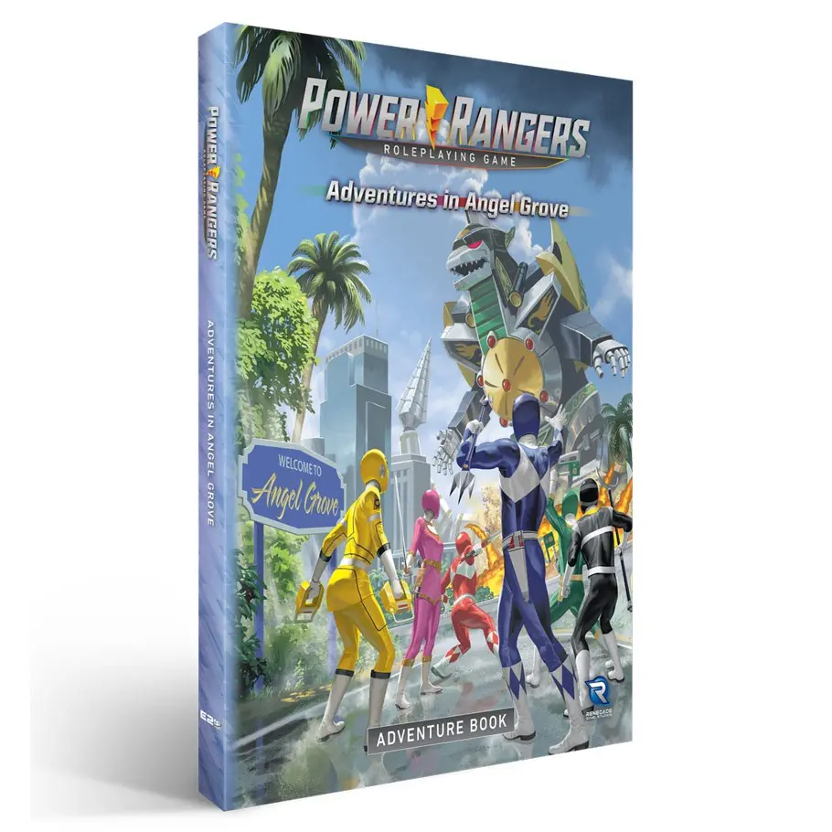 Renegade Game Studios REN09620 Power Rangers Role Playing Game (RPG) Sourcebook - Angel Grove Adventure, 4 Adventures, 1.99 lbs, 1+ Players