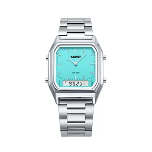 Small Square Digital Women’s Watch – Waterproof Quartz with Luminous Dial & Stainless Steel Bracelet | WatchTok Trend