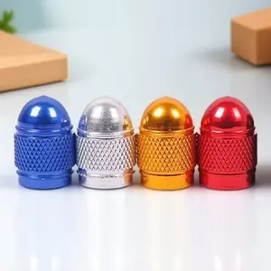 Universal Aluminum Bullet Tire Valve Caps - Metal Twist-On Dust Covers, Anti-Leak & Anti-Corrosion, Fit for Cars, Trucks, SUVs, Motorcycles. Wheel Rim Upgrade Accessories.