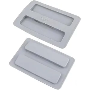 2 Pack Toaster Covers, 2 Slice Silicone Toaster cover, Reusable Bread Maker Dust Cover, Grey