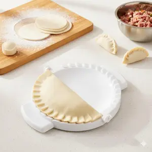 Stainless Steel Dumpling Maker Press, Multi-Function Ravioli Mold with Non-Stick Surface, Thickened Wrapper Press for Dumplings Wonton Pasta, Commercial & Home Kitchen Cooking Baking Tool, Kitchen Utensils