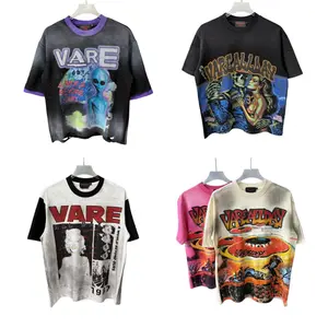 Oversized Vintage Washed Alien Skeleton & Marilyn Monroe Graphic Tee| Y2K Grunge Gothic Rhinestone Streetwear T-Shirt| Edgy Unisex Statement Top for Summer Festival Edgy OOTD
