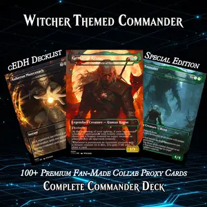 ️ WITCHER THEMED MTG PROXY COMMANDER DECK – PREMIUM COLLECTOR SET (117 CARDS)