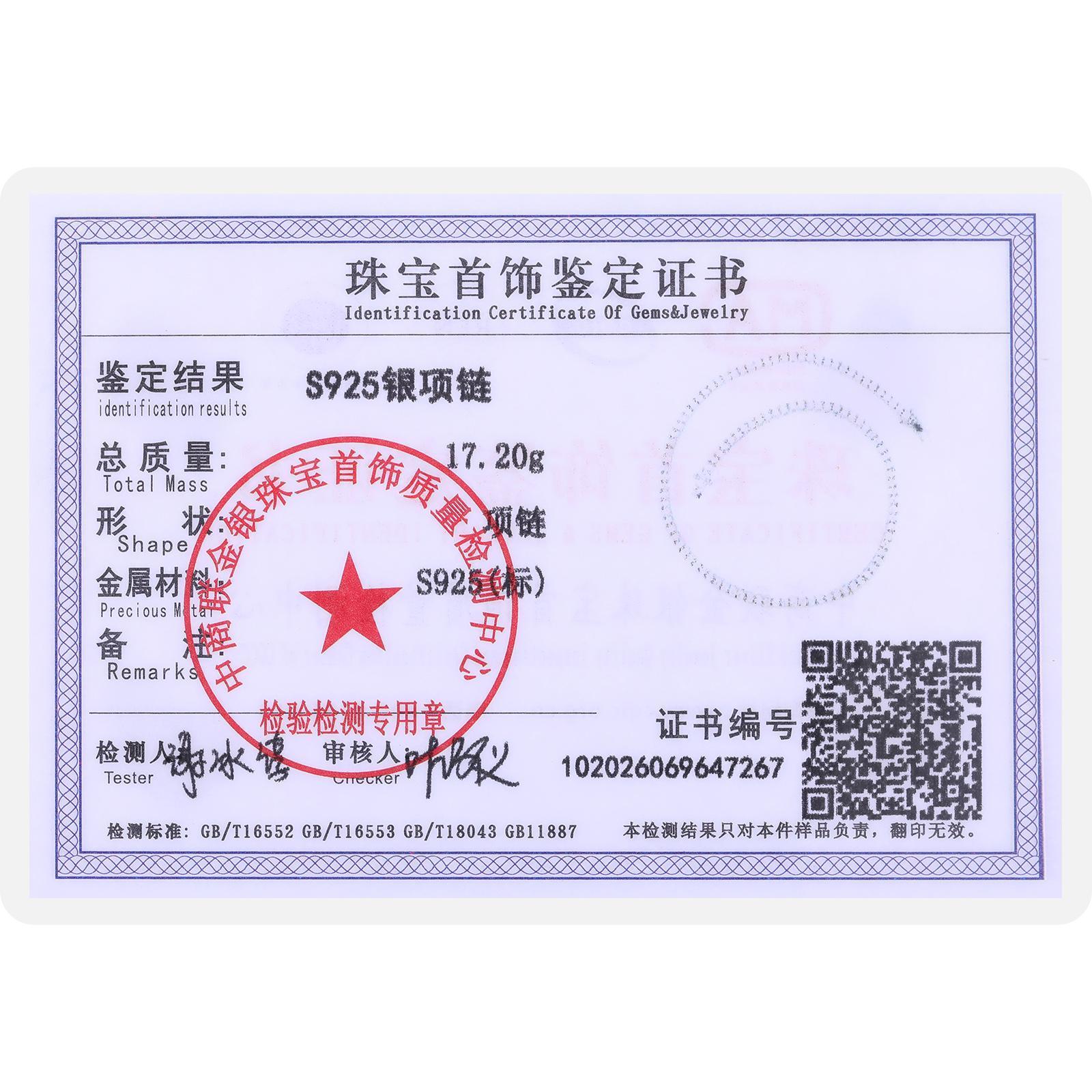 TUHE Unisex Moissanite Tennis S925 Necklaces VVS1 Moissanite Tennis Necklace S925 Silver For Men Women Pass Diamonds Test