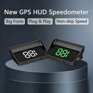 Car HUD Head-up Display, Digital Electronic Speedometer Display KMH, Car Windshield Projector, Digital Electronic Auto Parts for Cars, Trucks, Motorcycles
