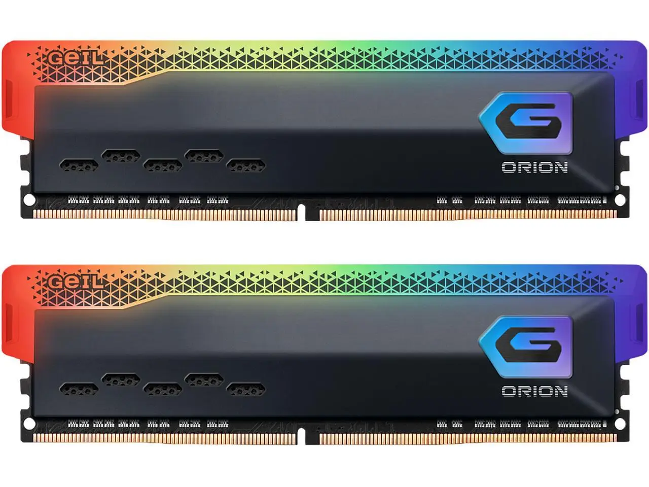 GeIL ORION RGB 16GB (2 x 8GB) 288-Pin PC RAM DDR4 3200 (PC4 25600) Desktop Memory Model GAOSG416GB3200C18ADC