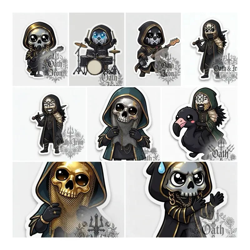 Sleep Token inspired stickers