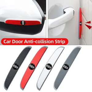 4PCS Car Door Edge Anti-collision Protector Bar Stickers For Lincoln Nautilus Aviator Navigator MKZ MKX Continental MKC MKT