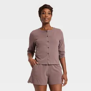 Women's Knit Cardigan - Universal Thread Brown M