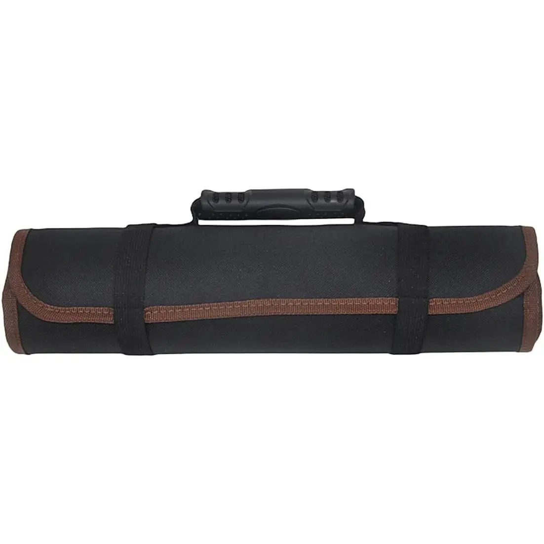 23 Pocket  Tool Bag Roll Up Organizer - Portable Wrench Organizer & Tools Storage Bag with Zipper Pouch - Roll Up Tool Pouch with Easy-Grab Handle for Men Dad Boyfriend Mechanic (Black)