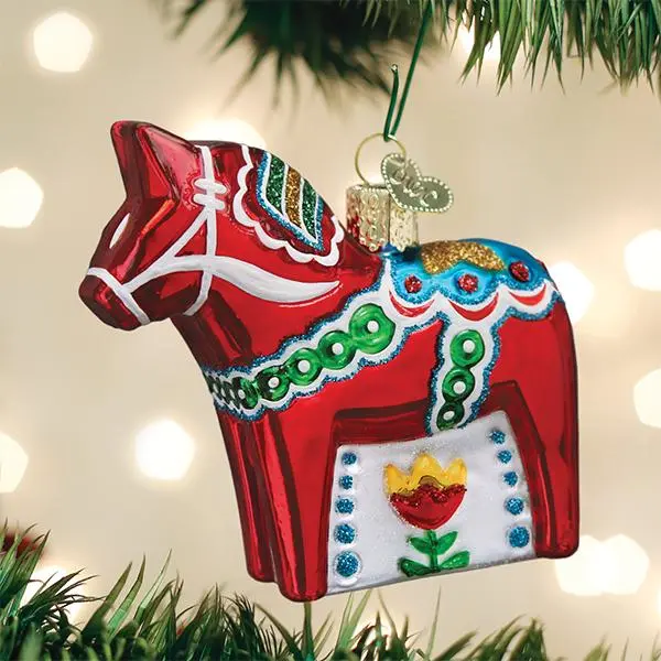Swedish Dala Horse Ornament Swedish Dala Horse Ornament