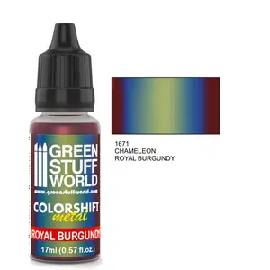 Green Stuff World - Chameleon Metal Paint Royal Burgundy 1671 for Models and Miniatures