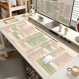 1pc Extra Large JavaScript Cheat Sheet Mouse Pad Practical Office Desk Pad, Computer Keyboard Mousepad with Non - Slip Rubber Base Durable Stitched Edge Perfect Gift for Home and Office Desk Accessories, Desk Gadgets