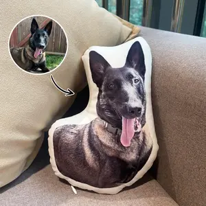 Personalized Pet Photo Pillow, 3D Pet Face Cushion, Custom Dog Cat Pillow Gift, Pet Lover Keepsake, Memorial Pillow for Pets
