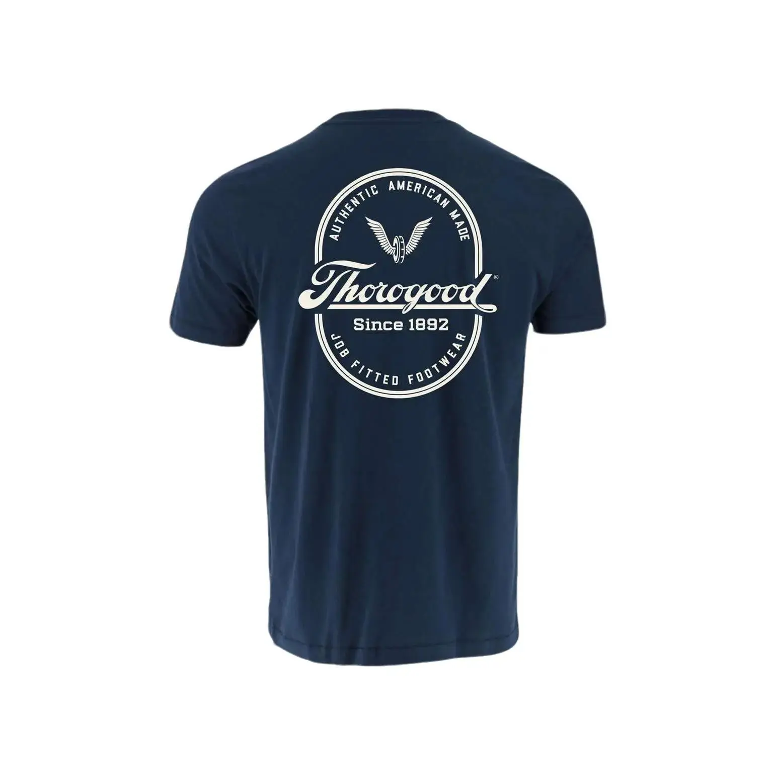 Thorogood Men's Casual Slim Fit Pocket T-Shirt, Shortsleeve Ribbed Crew Neck in Combed Ringspun Cotton - Made in USA Menswear, Tee, Tshirt