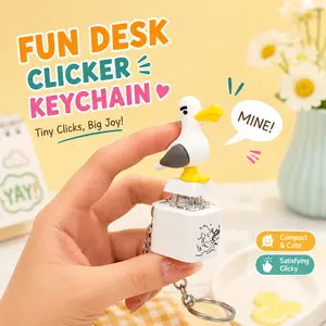 Seagull MINE! Button Keychain - Real Sound, LED Light, Funny Interactive Gag Toy Gift for Friends & Family summerwins
