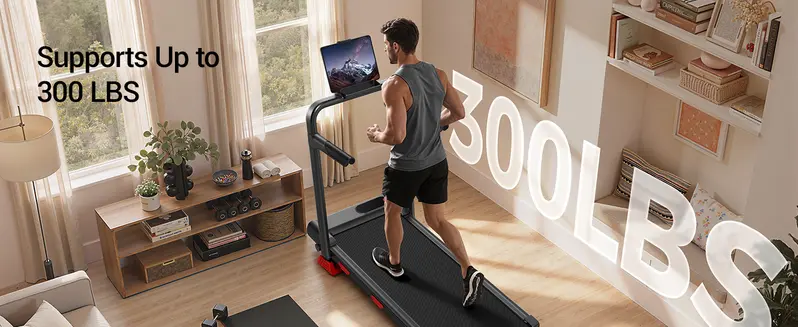 Umay walking pad Folding Walking treadmill for Home/Office, 16% Incline, Handrails, 300 lbs Capacity indoor walking machine  summerwins tiktokshopbacktoschool Portable Walking Pad Foldable Walking Treadmill