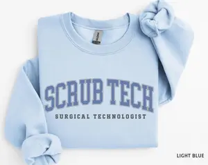 Scrub Tech Sweatshirt / Short Sleeve T-SHIRT, Surgical Technologist Crewneck, Scrub Tech Graduation Gift, Surg Tech week, Surg Tech student Sweater,