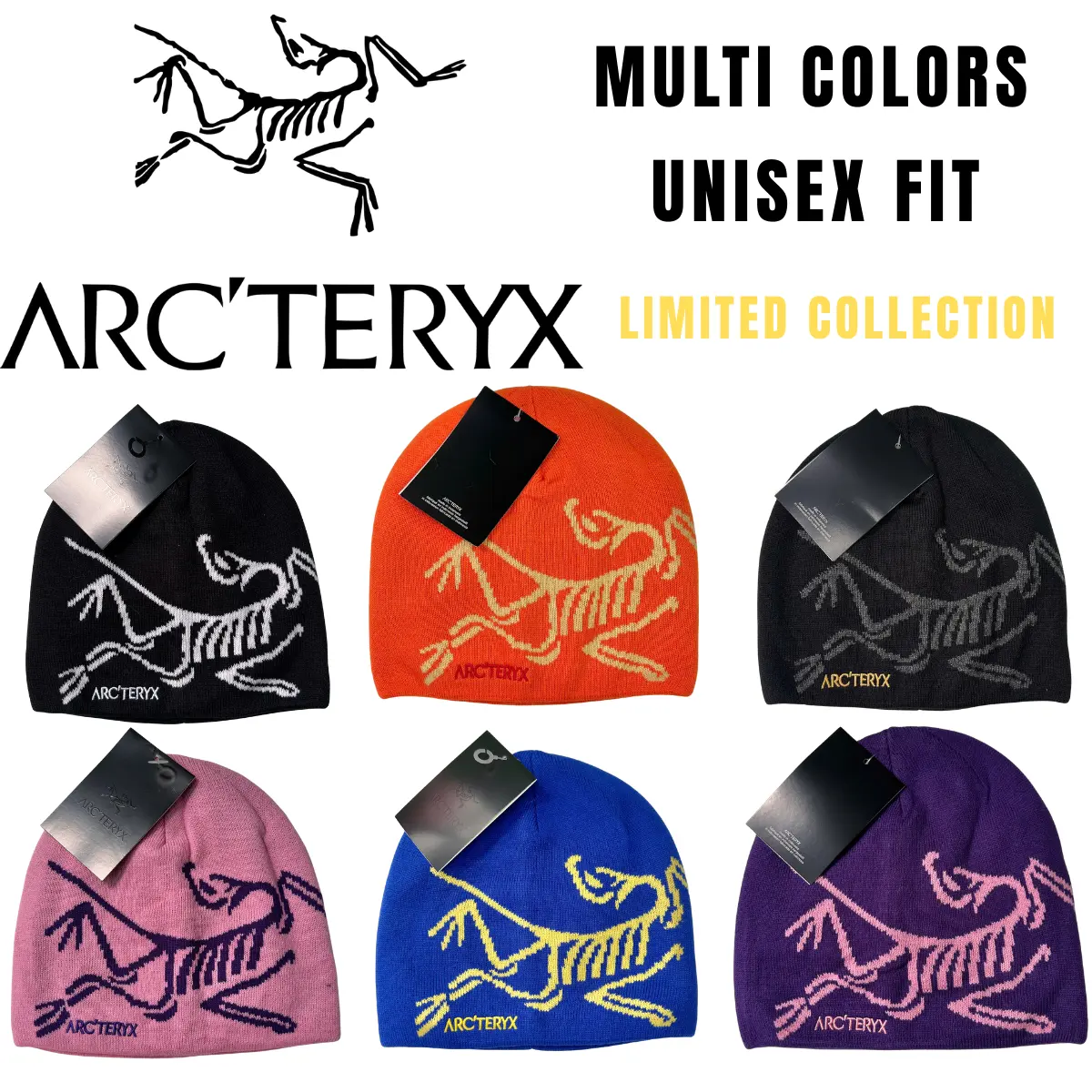 Arc'teryx Bird Head Toque Beanie – Unisex Knit Winter Hat for Men & Women, Warm Soft Acrylic Skull Cap, Lightweight Outdoor Hiking Camping Ski Snowboard Beanie, Stretch Fit Cold Weather Watch Cap, Streetwear Everyday Essentials, Multi Color Collection