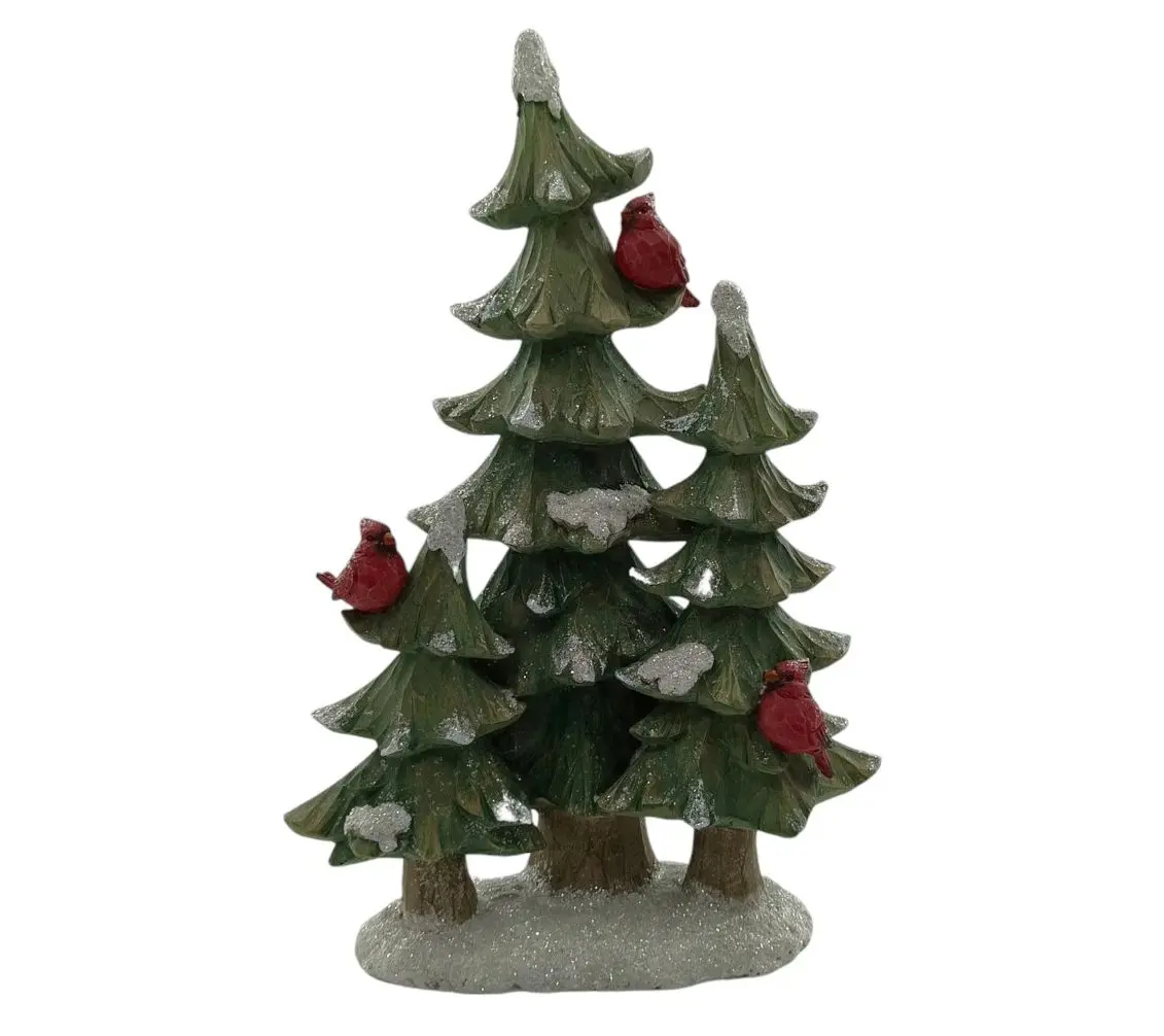RC Home Decor 15" Christmas Tree with Cardinals