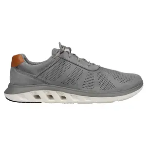 Johnston & Murphy Mens Activate U-Throat Lace Up Sneakers Shoes Casual - Grey