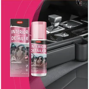 OGASCar Interior Cleaning Spray: A multi-purpose household cleaner suitable for kitchens, bathrooms, and both interior and exterior surfaces of cars, enhancing the shine of dashboards and interiors, effectively removing stains in one step