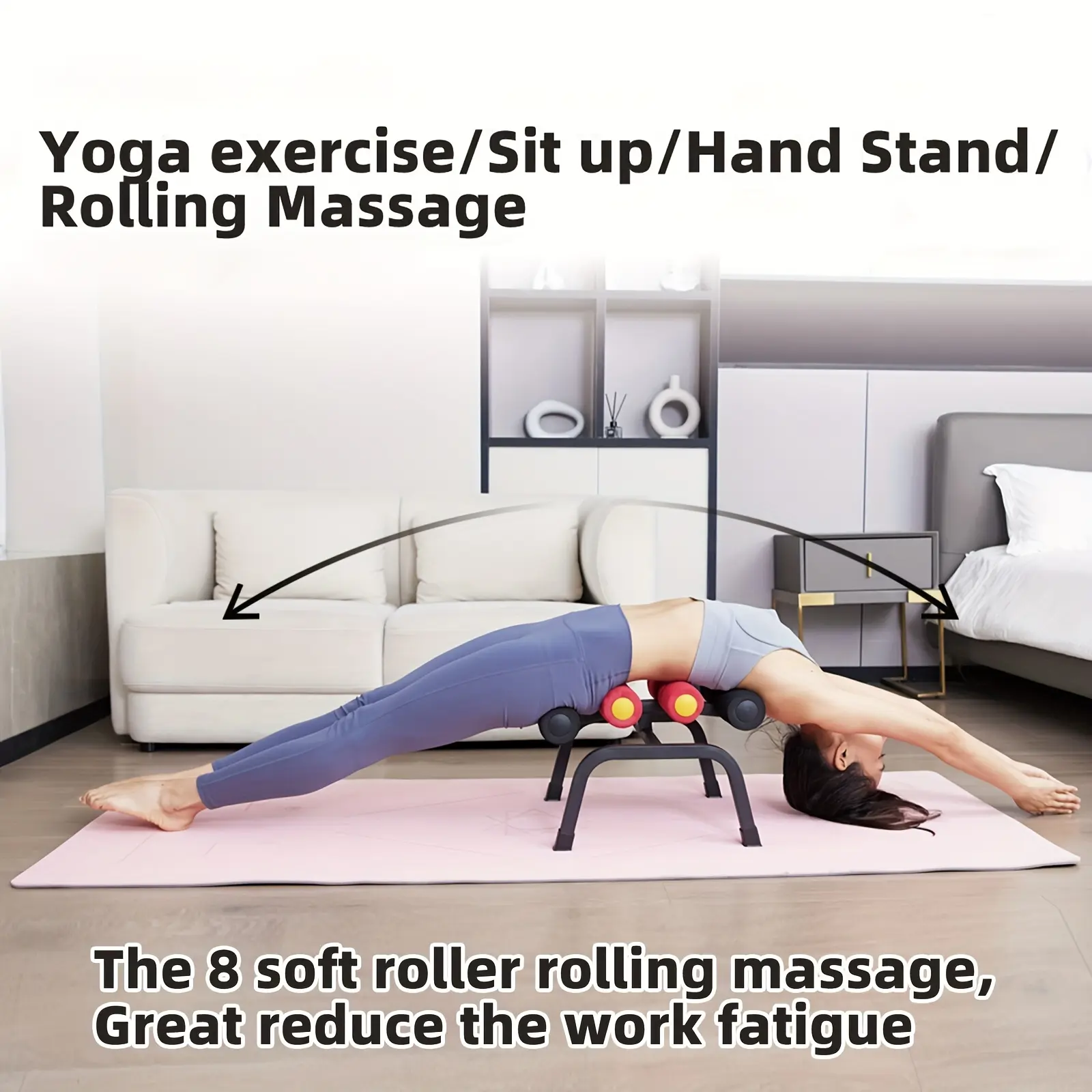 1Pc Multifunctional Yoga Fitness Chair, Mini Sit-Ups and Standing Training Equipment, Suitable for Relaxation and Stretching Training