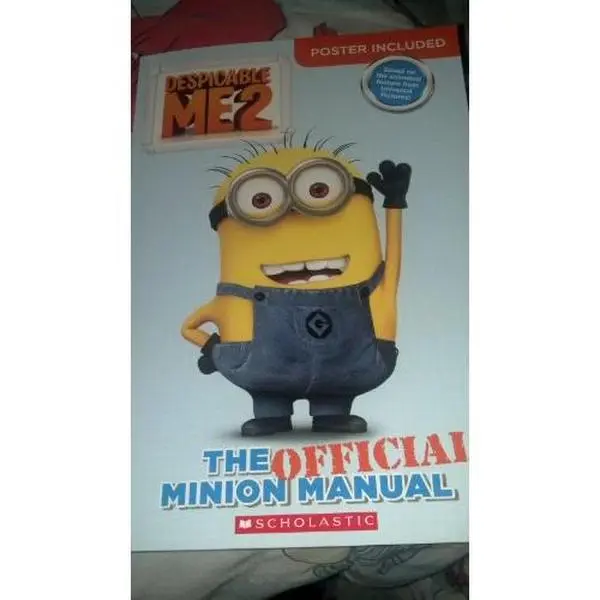 Used Despicable Me 2: The Official Minion Manual Book - Scholastic, Like New, Soft Cover, 0.58 lb, Poster Included by Howie Dewin (English)