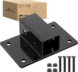 Nilight Bolt on Tractor Bucket 2 inch Towing Receiver 5/8”Pin Hole Class 3 Trailer Hitch 25573LBS Work Well for Tractor Bucket RV UTV Truck