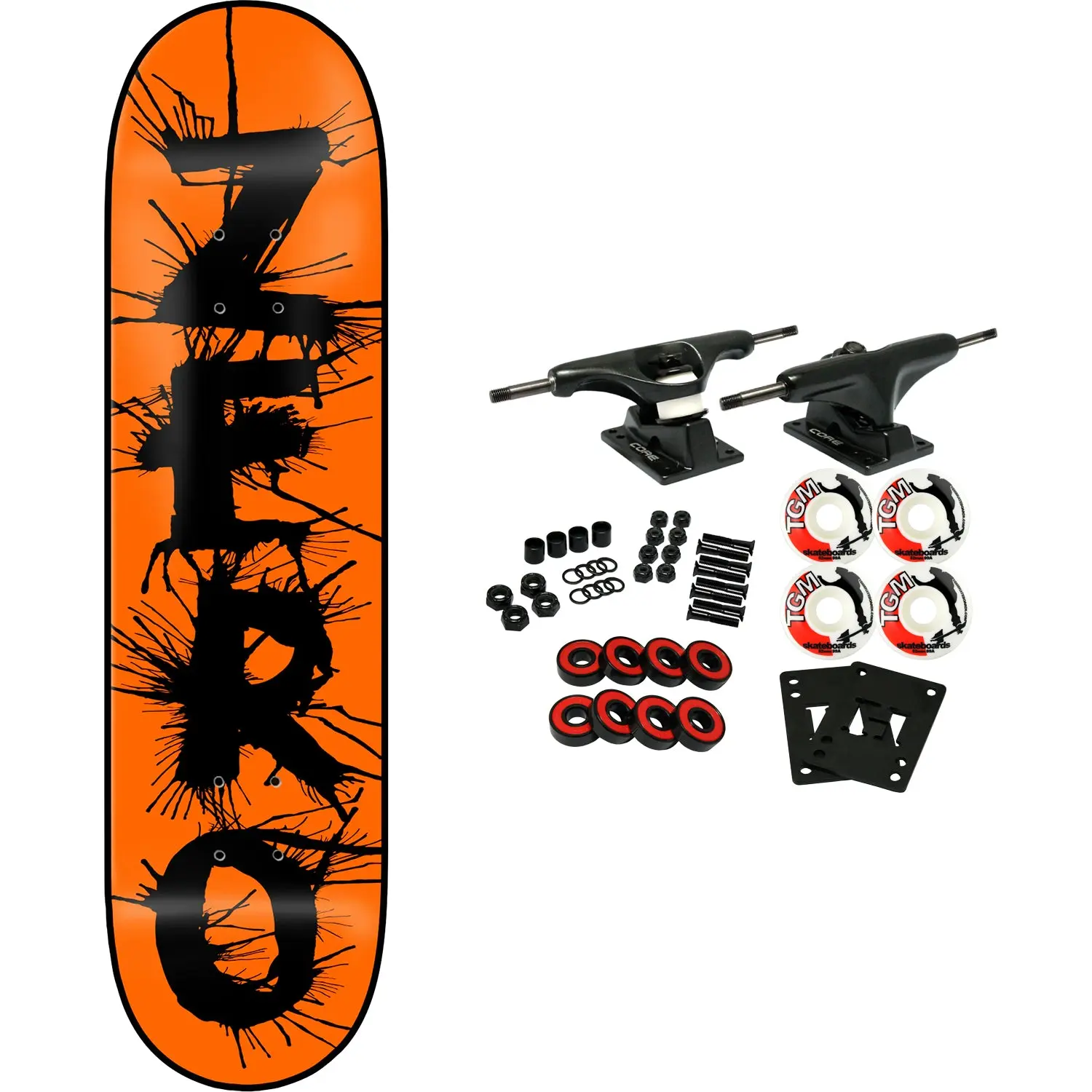 Zero Skateboard Complete Disorder Re-Issue Black Dip 8.25" x 31.9"