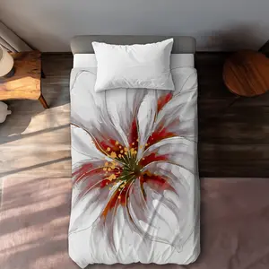 360 Stand Twin Size Duvet Cover - Resplendent Pink Orchid Botanical Design, Bedroom Bedding for Home Decor (Model C1DCTSW01BYXZE)