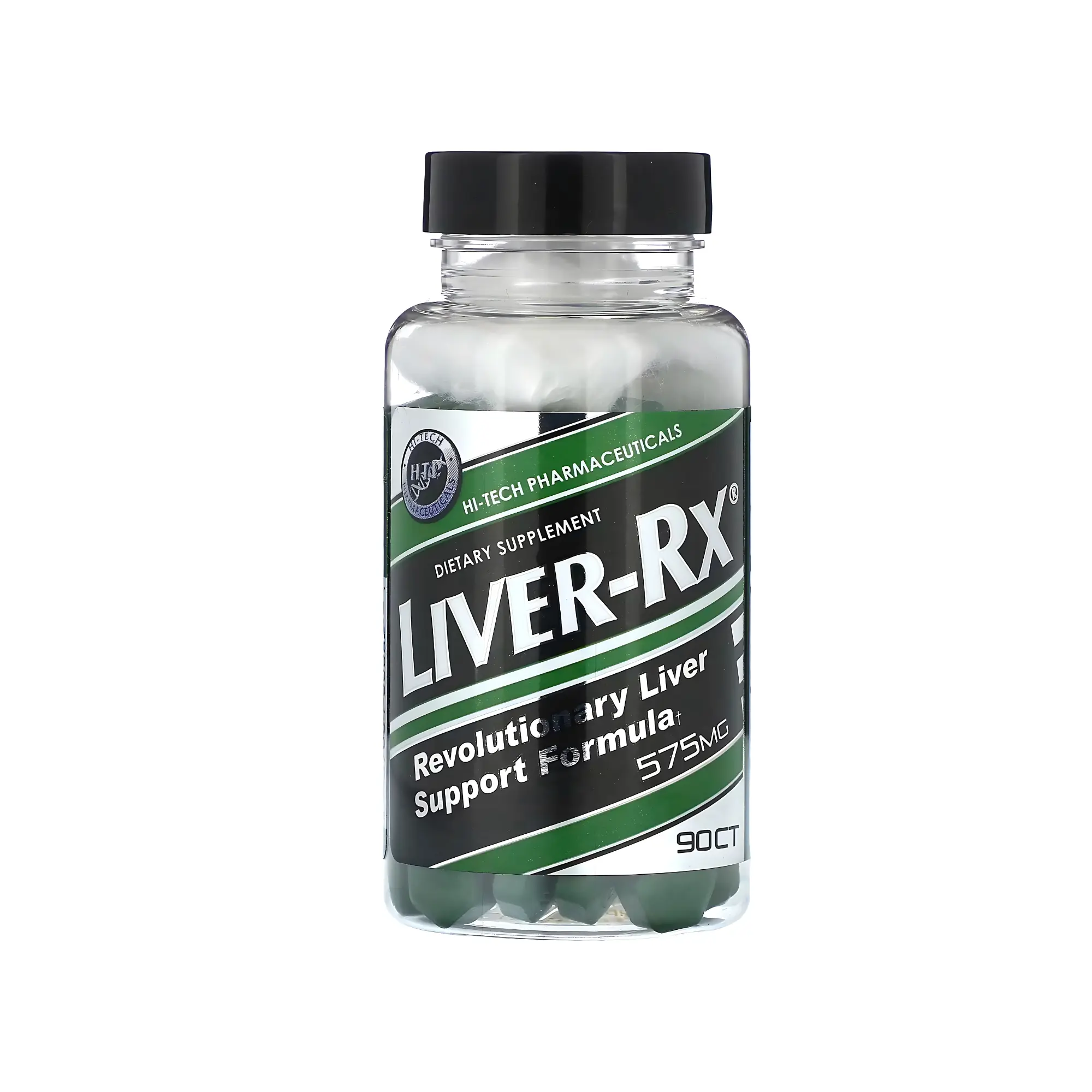 Hi Tech Pharmaceuticals Liver-Rx Dietary Health Supplement - 575mg Natural Antioxidant Rich Botanical Formula, Adult Liver Support, Glutathione Booster, Detox Aid, Hepatoprotection, Acid Balance, 90 Tabs, 3 Tablets Daily, No Preservatives