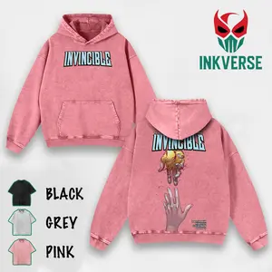 Invincible Mark Grayson x Atom Eve Washed Shirt, Comic Shirt, TV Show Shirt graphic tees Menswear Top Cotton Fabric lover streetwear