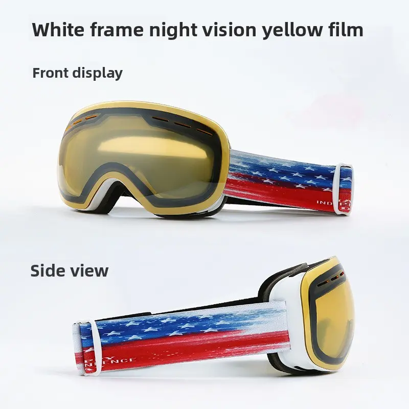 White frame yellow lens - usa
