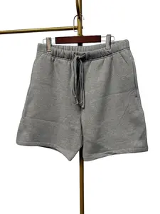 Men's Heavyweight Fleece Sweatshorts in Dark Oatmeal - Loose, Oversized Boxy Fit and Ultra Soft for Daily Casual Streetwear