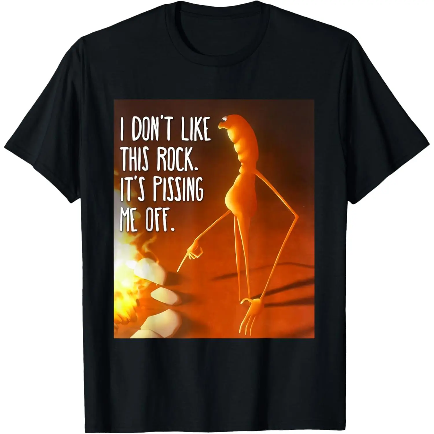 I Don't Like This Rock - Marcus The Worm T-Shirt Crewneck Tshirt