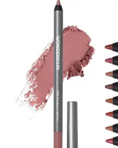 (1pcs) Wonderskin Lipliner Pencil - 360 Contour Lipliner, Long Lasting, Sharpenable, Waterproof and Transfer-Proof Brown Lip Liner Pencil (Saddle)