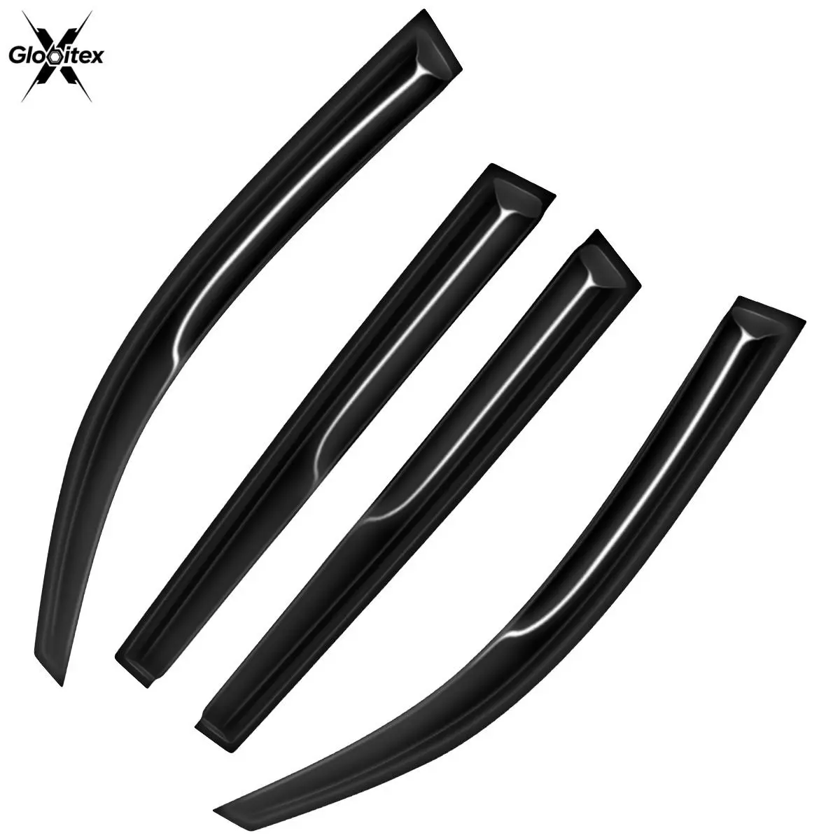 For 2006-2012 Toyota RAV4 4-Door Sedan Window Visors Wind Deflectors Sun Rain Guards Vent JDM Mugen Style