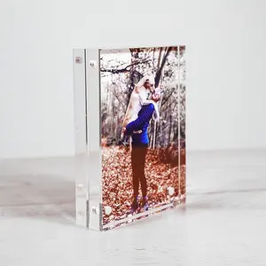 Custom Acrylic Photo Block | Magnetic Floating Picture Frame | Personalized Gift for Any Occasion