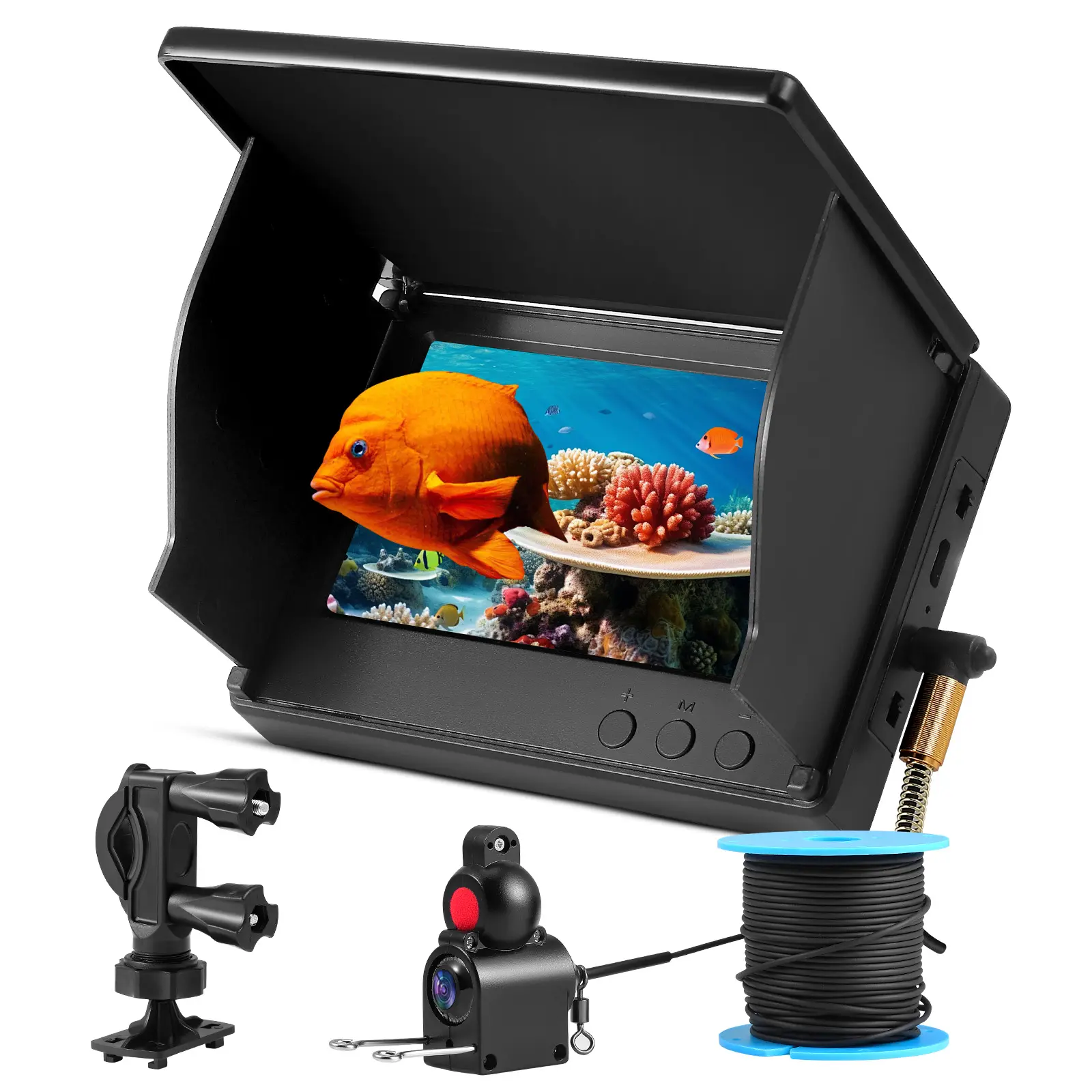 New Underwater Fishing Camera 15M 4.3 Inch 1080P Wide Angle Infrared Night Vision Host IP65 Waterproof River and Boat Ice Fishin fishing stuff fishing equipmentg