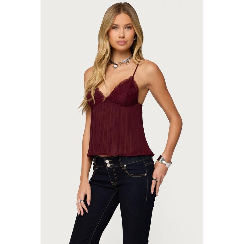 Rhian Lacey Pleated Babydoll Top