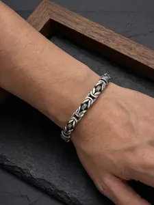 18K Real Gold Electroplated Peace Pattern Eternal Vine Men's and Women's Couple Bracelet, Vintage Jewelry Accessory # Jewelry / Copper / Colorfast / Hypoallergenic / Couple / Festival / Party / Ideal Gift