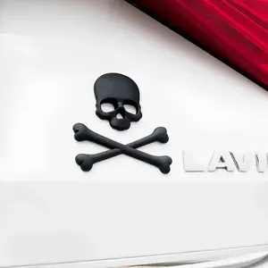 3D Metal Skull Sticker, Skull Decal for Cars and Motorcycles, Waterproof, Scratch Cover, Personalized Decoration, Vehicle Decoration, Home and Car Use