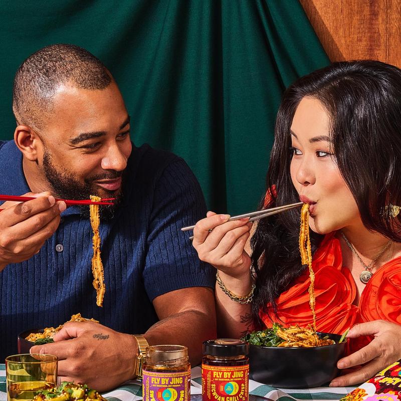 Fly By Jing Instant Noodles Variety Pack 18 Pack – 3 Flavors: Chili Crisp, Sweet + Spicy & Classic Soy – Savory, Mild to Spicy, Vegan & Non-GMO