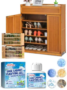 JAKEHOE Shoe Cabinet Purifying Gel – Powerful Odor Removal, Freshens Air and Keeps it Clean for Long-Lasting Freshness