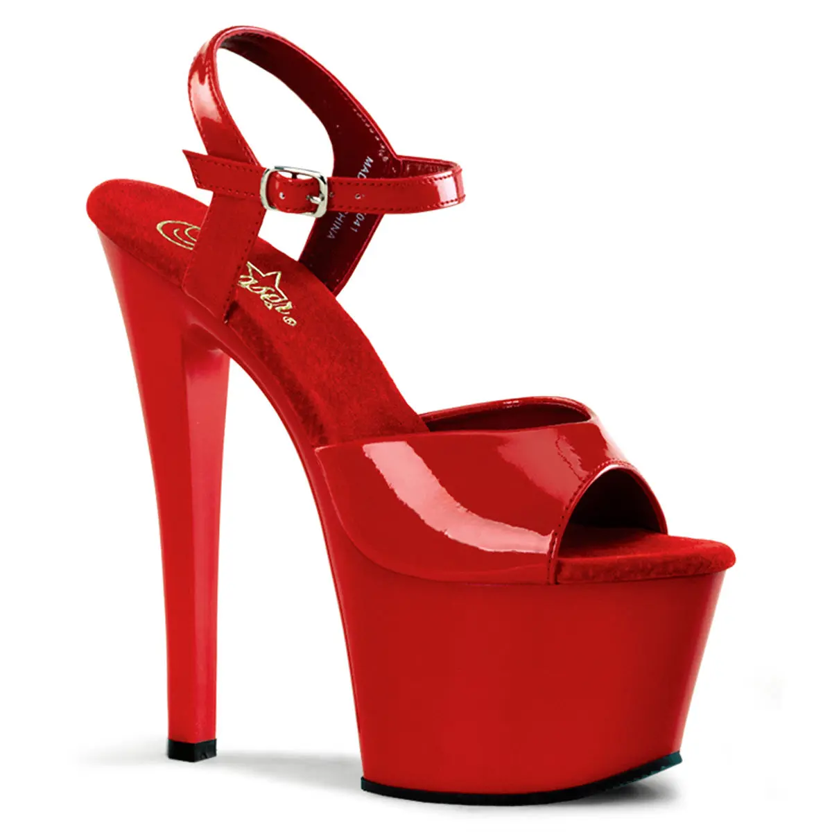 Pleaser Sky-309 Women's Elegant Platform Stiletto Heeled Pumps - Stylish Chic Party Evening Shoes for Dancers, Red Classy Clubbing Footwear, Party Shoes, Clubwear High Heels